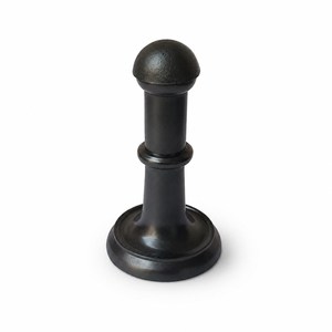 SHUBHAM <b>Matte</b> Black Metal Door Stop 3 Inch Door Stopper Decorative Door Bumper Farmhouse Door Hardware <b>Rubber</b> Tip Stop - Product Image 2