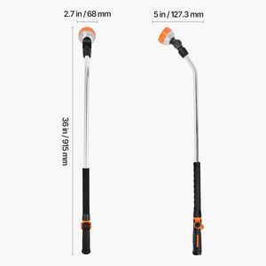 Asta per Irrigazione Extra Lunga da 36 Pollici con 8 Modalità di Spruzzo e Testa Girevole a 180 Gradi per Tubo da Giardino - Product Image 1