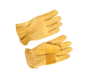 EN420 Certified Leather Driver Safety Gloves Elastic Wristlet Durable Abrasion Resistant <b>Fire</b> Proof Anti-Impact General Purpose - Product Image 3