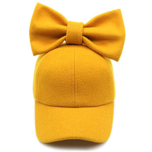Yellow Bowknot Leather <b>Baseball</b> <b>Cap</b> RICSA Unisex Casual Outdoor Hat 3D Embroidery Breathable Spring Summer Adult Fit 48-50cm - Product Image 6