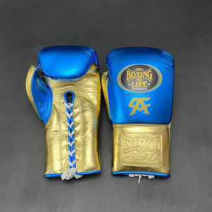 Guantes de Boxeo de Cuero Vacuno Premium Estilo Mexicano, Sin Boxeo No Hay Vida, Cierre con Cordones, Protector de Cabeza e Ingle, Precio Bajo - Product Image 4