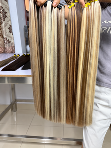 Extensions de cheveux Itip couleur piano en gros, mèches droites avec mèches contrastées, couleurs personnalisées, commandes de détail bienvenues - Product Image 3