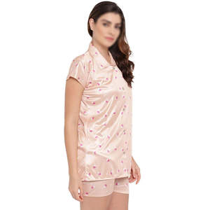 ชุดนอนผ้าฝ้ายคุณภาพสูงสำหรับผู้หญิง ชุดนอน 2 ชิ้น ชุดนอนลำลอง ชุดนอนผู้หญิง - Product Image 3