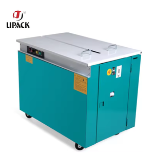 เครื่องรัดกล่องกึ่งอัตโนมัติ เครื่องรัดกล่องฮัวเลียน เครื่องรัดกล่องสายพลาสติก PP เครื่องรัดกล่องกระดาษแข็ง เครื่องรัดกล่อง - Product Image 1