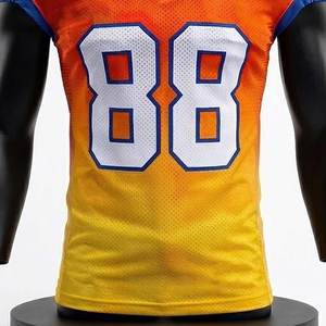 Camisetas de fútbol americano personalizadas sublimadas de alta calidad, transpirables, con logotipo personalizado, 100% poliéster - Product Image 5