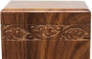 Handmade Wooden Cremation <b>Urns</b> for Adult Funeral and Burial with Custom Logo at Low Price - Product Image 3