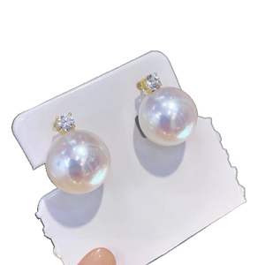 ต่างหูมุกน้ำจืดธรรมชาติสไตล์บาซาร์ยุโรป-อเมริกา หรูหราเบาๆ สไตล์บาโรกย้อนยุค - Product Image 5