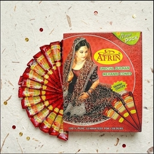 Cônes de henné naturel Mehndi, ensemble de cônes écologiques pour l'art corporel, les cheveux et les ongles - Product Image 2