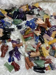 Figurines d'anges gardiens en pierres précieuses faites à la main, 1,5 pouce, pour la guérison, souvenirs, vente en gros - Product Image 3