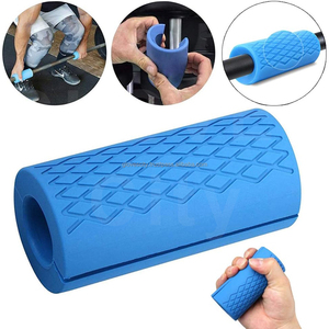 Factory Fitness Training <b>Weight</b> Lifting Heavy Duty Non-slip Thick Silicone Natural Rubber PVC Barbell Grip Pain Relief - Product Image 6