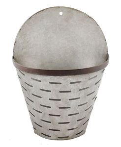 Hot Selling Metal Iron Flower Vase Farmhouse French <b>Bucket</b> With Handle Rustic for Home Hanging Planter - Product Image 2