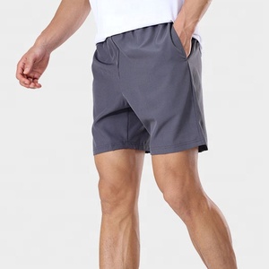 Pantalones Cortos Deportivos de Gimnasio para Hombre, Personalizados al por Mayor, Transpirables, de Secado Rápido, Cintura Elástica Media, Poliéster, Diseño Sólido, con Bolsillos - Product Image 3