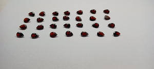 Meilleure vente en gros de grenat rouge naturel zambien de haute qualité, taille 8*12 MM, coupe en forme de poire, pierre précieuse en vrac, directement du fabricant, approvisionnement en gros - Product Image 2