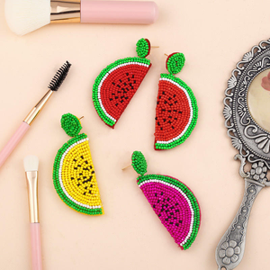 Nouveauté Été 2025 – Perles légères faites à la main pour femme, motif fruit mignon, perles de graines de pastèque colorées – BY MULTI CRAFT - Product Image 4