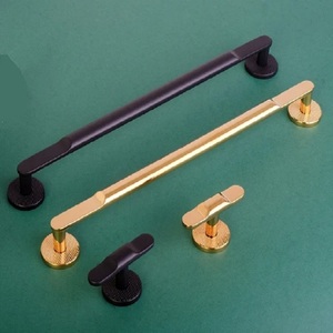 Luxury Melat Lever Cabinet <b>Door</b> Handle for <b>Black</b> <b>Matte</b> Finished Durable High Quality Hardware Bathroom Kitchen Bedroom Use - Product Image 6