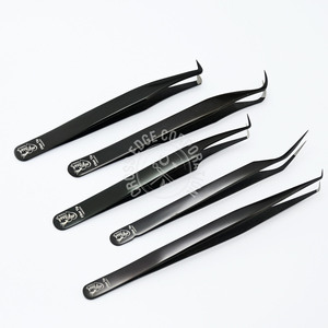 Premium Quality Lashing 45 90 Degree Tweezers Eyelash Extension Fiber Tip Mega Volume Lash Tweezers for Individual Lashes - Product Image 1