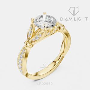1.33CT Round Cut Lab Grown Diamond 14KT White Gold Engagement <b>Ring</b> IGI Certified Bridal <b>Ring</b> Fine Jewelry Women Gifting - Product Image 6