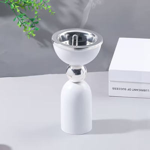Brûleur d'encens en argent de luxe |   Brûleur à Bakhoor |   Support pour encens Loban Dhoop |   Brûleur d'arômes en métal pour la décoration intérieure et la diffusion de parfums - Product Image 1