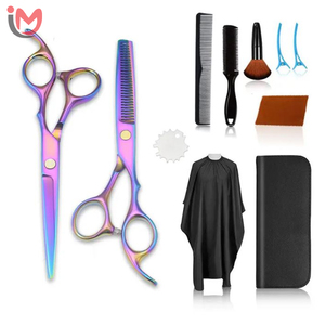 Top Quality Barber <b>Thinning</b> Shears Kit <b>Mirror</b> Polish Beautiful Barber Kits Barber Scissors Set With Comb OEM Wholesale - Product Image 4