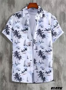 Men's Casual Summer Shirt 300Grams Breathable Anti-Pilling Satin Fabric Short Sleeve Floral Printed Design satin 100% polyester - Product Image 2
