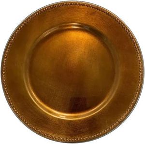 Classic Round Metal Charger <b>Plate</b> for Upscale Dining Wedding Decoration and Hotel Banquet Table Settings - Product Image 3