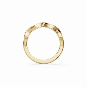 แหวนเพชรเพาะเลี้ยง Twirl Lab Grown Diamond ตัวเรือนทองคำขาว 18K 31 เม็ด แหวนหมั้นหรูหราสำหรับผู้หญิง รับรองโดย IGI ขายส่งจากอินเดีย - Product Image 4