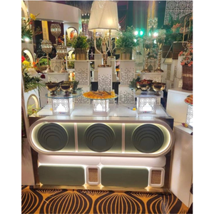 Mostrador de catering para buffet de bodas de lujo con iluminación LED integrada - Product Image 1