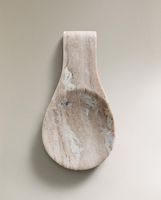 Repose-cuillère en marbre de luxe pour comptoir de cuisine, décoratif, résistant à la chaleur, finition lisse, écologique, passe au lave-vaisselle, lavage à la main uniquement