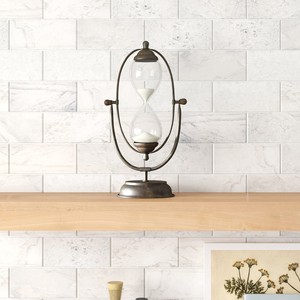 Sablier en verre artisanal créatif avec cadre métallique rustique et fonction de chronométrage précis - Product Image 5