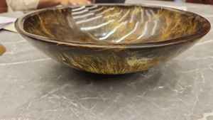 ชามเรซิ่นขนาดใหญ่ งานแฮนด์เมดจากอินเดีย งานศิลปะเรซิ่น สีวินเทจใหม่ ดีไซน์โดดเด่นไม่ซ้ำใคร - Product Image 2