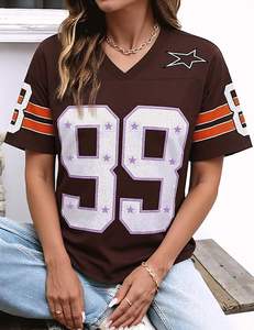 Camisetas de Fútbol Americano Personalizadas OEM ODM, Camisetas de Práctica de Fútbol Americano en Blanco al por Mayor - Product Image 4