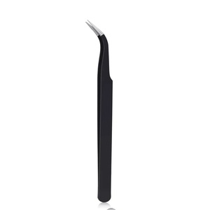 แหนบต่อขนตาปลายเรียบสแตนเลสอย่างดี ขนาด 10 มม. สำหรับต่อขนตาปลอม - Product Image 4