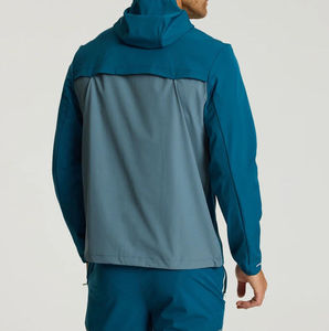 เสื้อฮู้ดดี้แบบสวมหัวผ้าฟลีซสีขาวสำหรับผู้ชาย ดีไซน์ OEM ผ้าฝ้าย 100% ระบายอากาศได้ดี แห้งเร็ว น้ำหนักเบา สวมใส่สบาย พร้อมกางเกงวอร์มขายาว สกรีนโลโก้ได้ตามต้องการ - Product Image 5