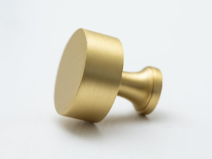 Bouton de meuble rond en laiton massif pour cuisine et chambre, poignée de tiroir circulaire simple, quincaillerie de porte d'armoire - Product Image 2