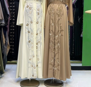 Oferta Especial: Abaya Meera de Diseñadores de Moda 2026, con Pedrería Hecha a Mano, Lentejuelas, Estilo Árabe Dubái, MAXI, Corte Amplio, Tela Nida - Product Image 5