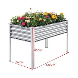 Jardinière surélevée en métal galvanisé et thermolaqué de haute qualité pour la culture de légumes en extérieur, 48x32.3x47.8 pouces - Product Image 6