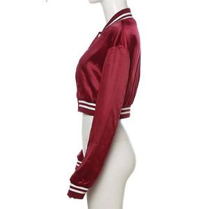 Nouvelle Collection 2026 – Blouson en Satin pour Femme, Style Streetwear Vintage Universitaire, Tissu et Logo Personnalisables, Blousons de Baseball en Satin pour Femme - Product Image 5