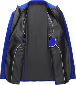 Nuevo Traje de Negocios para Hombre 2025, Clásico, Doble Botonadura, Antiarrugas, Personalizable, Talla Grande, Chaqueta Blazer con Cuello Mao, 100% - Product Image 3