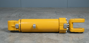 Actuador Industrial con Cabeza de Brida Atornillada y Montaje de Extremo de Horquilla, Cilindro Hidráulico Amarillo de Servicio Pesado, Robusto de Doble Acción - Product Image 2