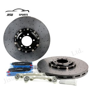 Disco de Freno de Carbono Automotriz de Fábrica, Delantero de 410 mm, Trasero de 390 mm, Rotor de Freno Cerámico de 20 Pulgadas para Porsche <span class=keywords><strong>Tycan</strong></span> 971 911 718 Cayenne Panamera - Product Image 1