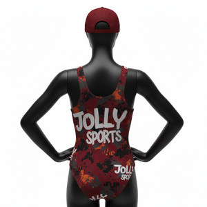 Maillot de bain athlétique pour femme, tissu polyester et élasthanne haute élasticité, respirant, séchage rapide, logo personnalisé. - Product Image 2