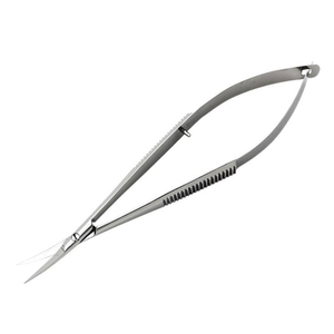 Ciseaux à ressort professionnels russes courbés micro-ciseaux à action à ressort pour la beauté, la broderie, la coupe des sourcils, la manucure, nouveau design - Product Image 5