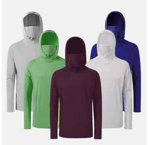 Sweat à capuche unisexe pour adultes, tendance, respirant, léger, séchage rapide, protection UPF 50, polyester/coton, pour la pêche - Product Image 1