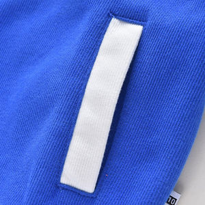 Blouson universitaire homme personnalisé avec logo – Manteau décontracté en coton pour automne/hiver, coupe ample, style baseball avec col montant et logo frontal - Product Image 3