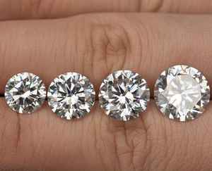 Diamantes Cultivados en Laboratorio, Corte Brillante Redondo, Certificados por IGI, Color D, Claridad VS1, Pulidos a Mano para la Fabricación de Anillos y Pendientes - Product Image 1