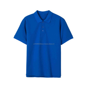 Chemise polo décontractée à manches courtes OEM Compact Siro Spinning Lapel, vêtements de travail d'entreprise, logo personnalisé, broderie, impression, tissu fabriqué - Product Image 6