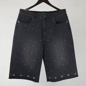 Pantalones Cortos de Mezclilla para Hombre, Estilo Casual, Cintura Elástica, Estilo Urbano, Alta Calidad, 100% Algodón Transpirable, Nueva Colección de Verano - Product Image 3