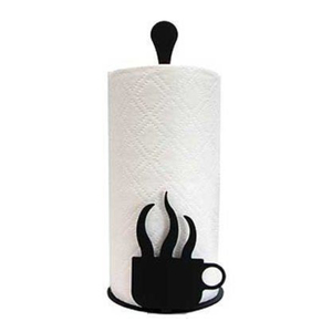 Classic Black Metal Standing Tissue <b>Paper</b> Holder Free Standing <b>Kitchen</b> Counter Organizer Decorative Handmade <b>Paper</b> Towel Holder - Product Image 4