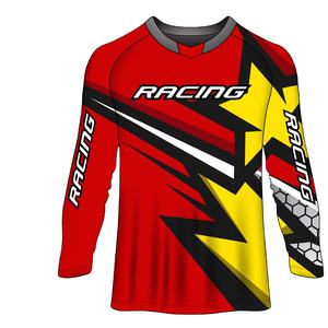 Servicio OEM, Traje de Motocross Cómodo, Jersey de Sublimación para Piloto de Motocross, Jersey de Manga Larga para Carreras de Alta Velocidad - Product Image 3