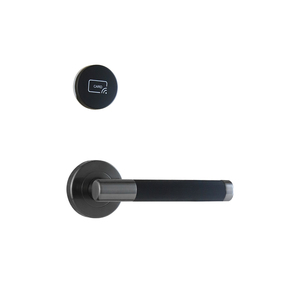 Serrure de porte d'hôtel intelligente noire à entrée par carte, électronique et numérique, pour la sécurité des clients, directement de l'usine - Product Image 4